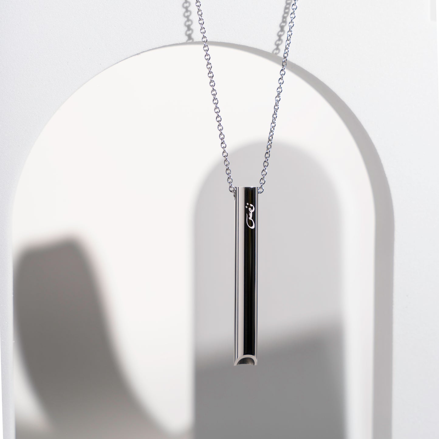 NAFAS - Anxiety Breathing Necklace - Silver