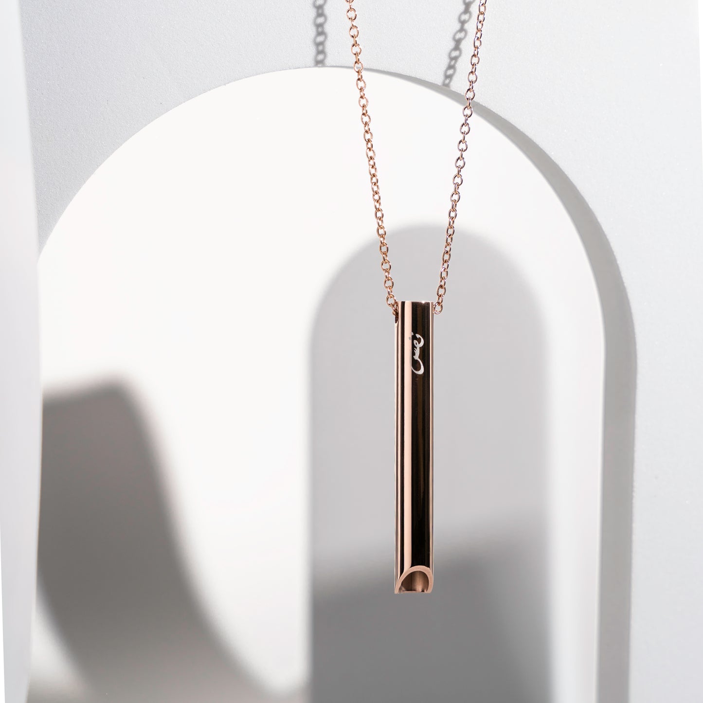 NAFAS - Anxiety Breathing Necklace - Rose Gold