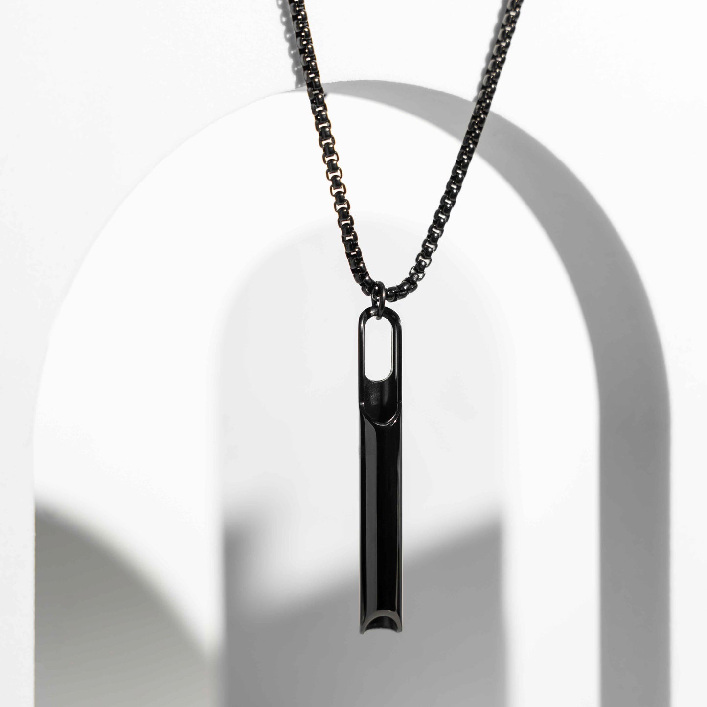 NAFAS Smooth Flow - Anxiety Breathing Necklace - Black