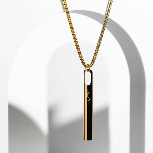 NAFAS Smooth Flow - Anxiety Breathing Necklace - Gold