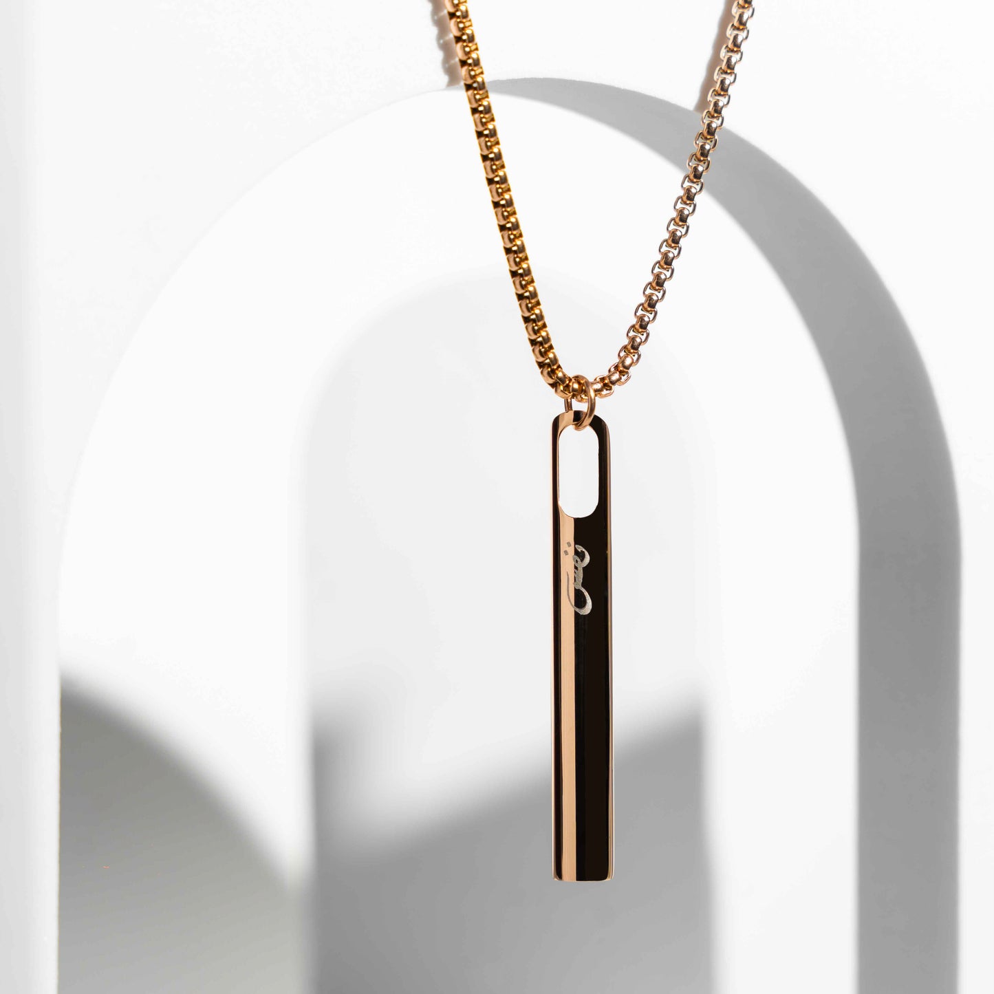 NAFAS Smooth Flow - Anxiety Breathing Necklace - Rose Gold
