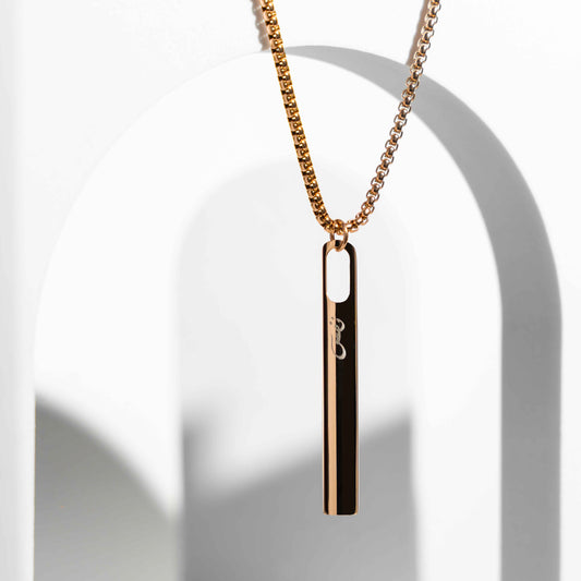 NAFAS Smooth Flow - Anxiety Breathing Necklace - Rose Gold