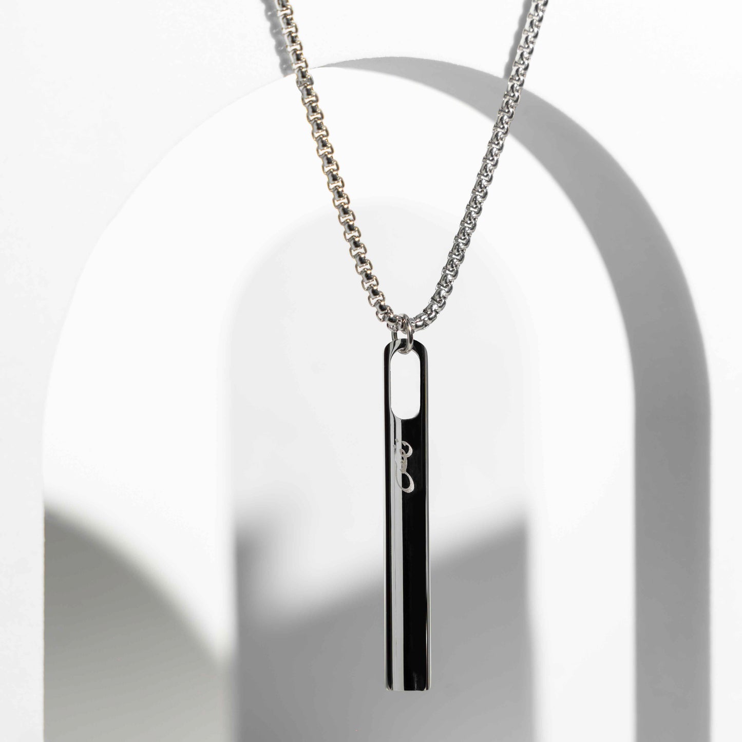 NAFAS Smooth Flow - Anxiety Breathing Necklace - Silver