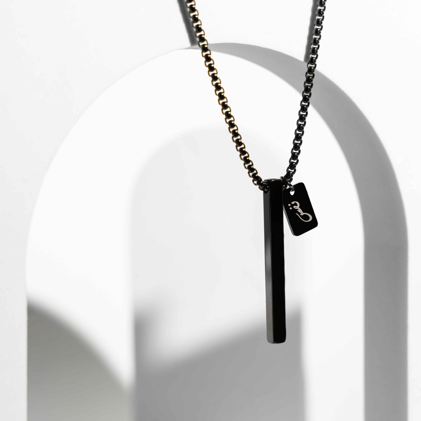 NAFAS Tranquil Breathe - Anxiety Breathing Necklace - Black