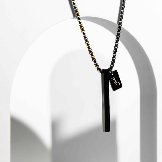 NAFAS Tranquil Breathe - Anxiety Breathing Necklace - Black