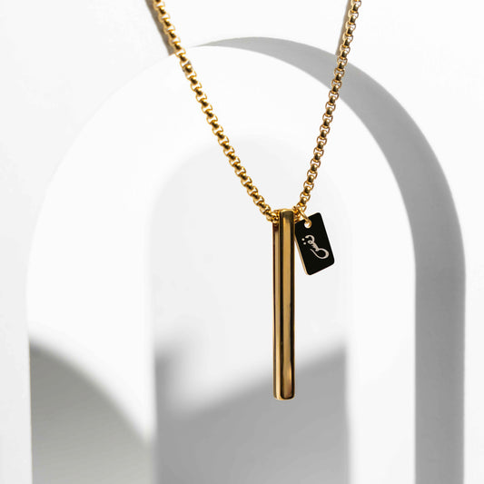 NAFAS Tranquil Breathe - Anxiety Breathing Necklace - Gold