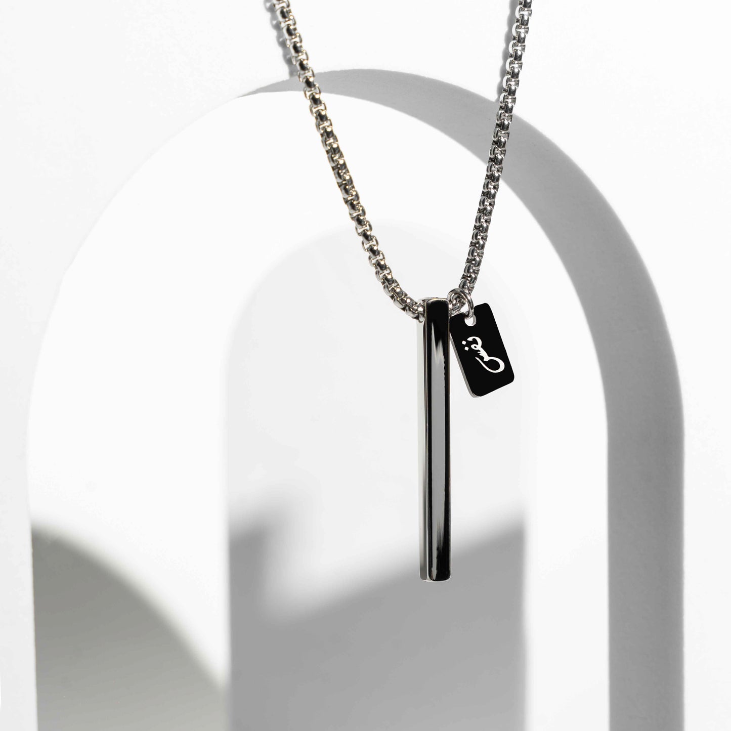 NAFAS Tranquil Breathe - Anxiety Breathing Necklace - Silver